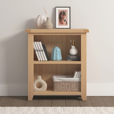Windsor Low Bookcase - Natural Oak (WBF)