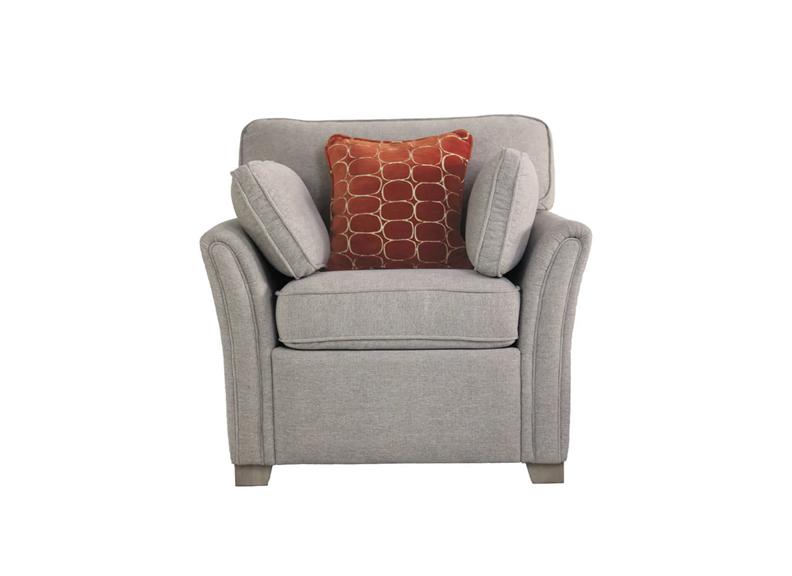 Winnie Static Armchairs – Fabric Upholstery with Bolster Cushion Included