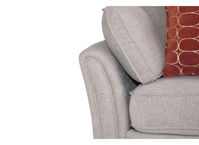 Winnie Static Armchairs – Fabric Upholstery with Bolster Cushion Included