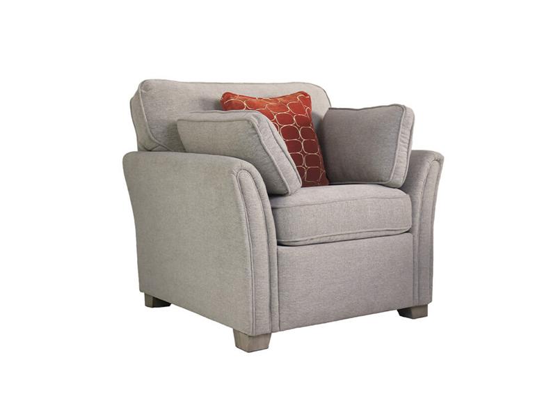 Winnie Static Armchairs – Fabric Upholstery with Bolster Cushion Included