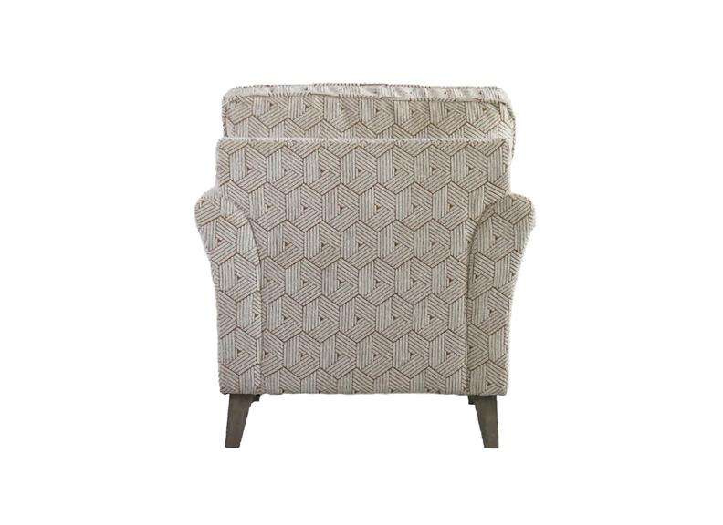 Winnie Mustard Accent Chair - rear