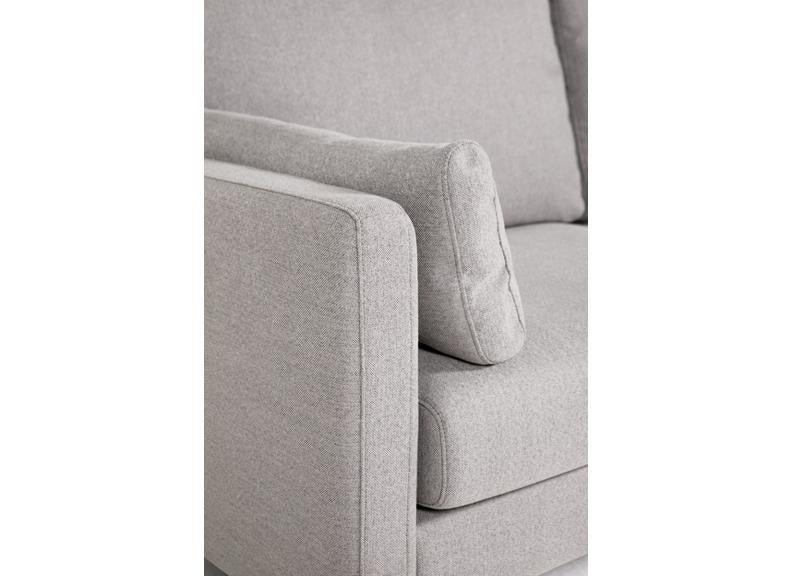 Wren Greige Sofa - end view