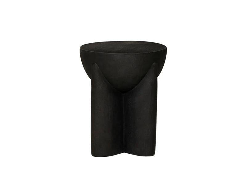 Xia Black Concrete Lamp Table - 1