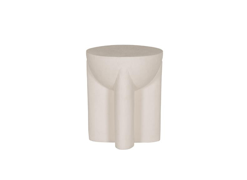 Xia White Concrete Lamp Table - c/o