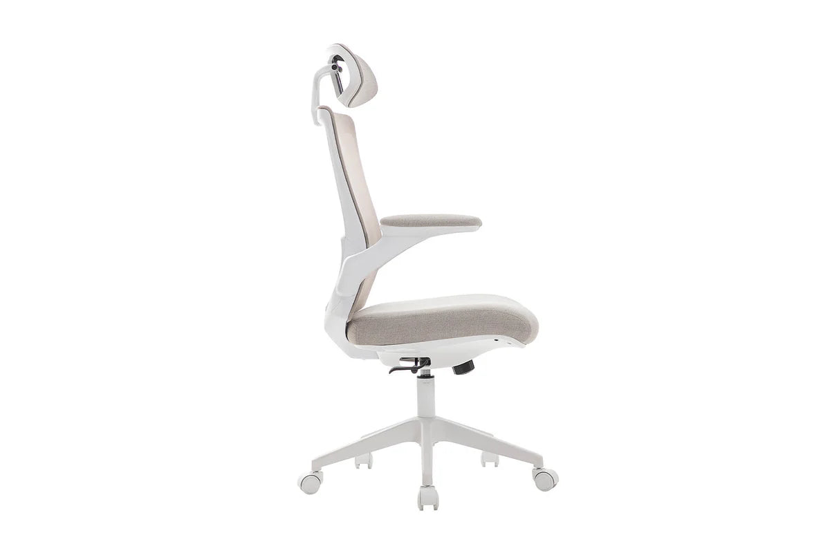 Zeke Natural Home Office Chair - side