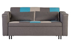 Aspen Teal Patchwork Sofa Bed - 1