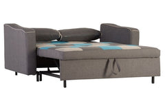 Aspen Teal Patchwork Sofa Bed - 2