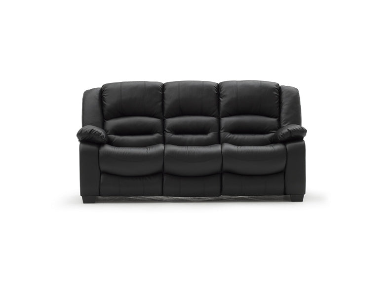 Barletto Black Three Seat Sofa
