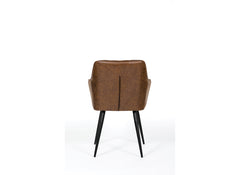 Charlie Carver Brown Dining Chair - rear