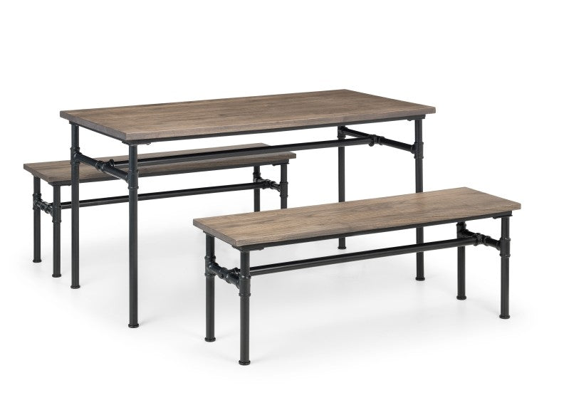 Carnegie Table W/Benches