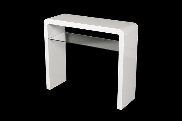 Clarus White Medium Console Table