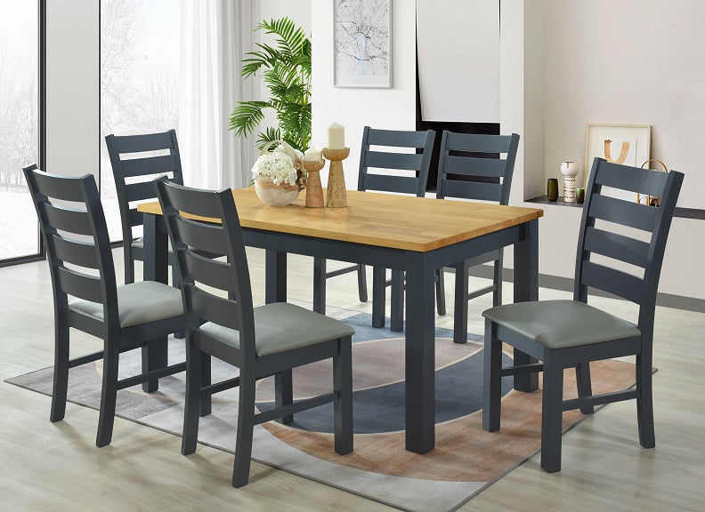 Columbia Charcoal Dining Set
