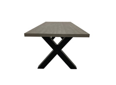 Dallas Large Grey Table - side
