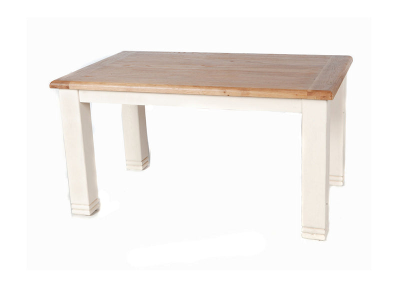Danube White Fixed Dining Table