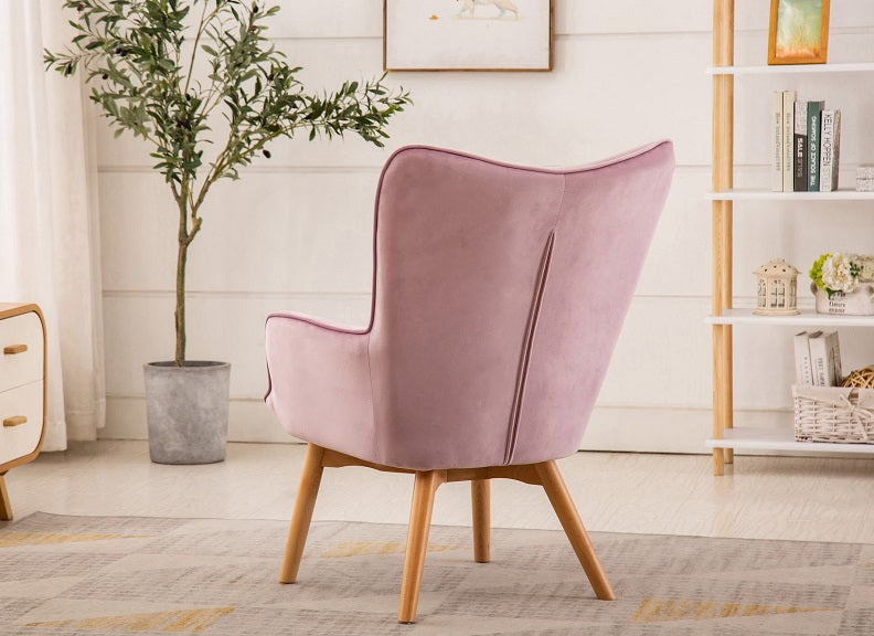 Kayla Pink Chair - rear