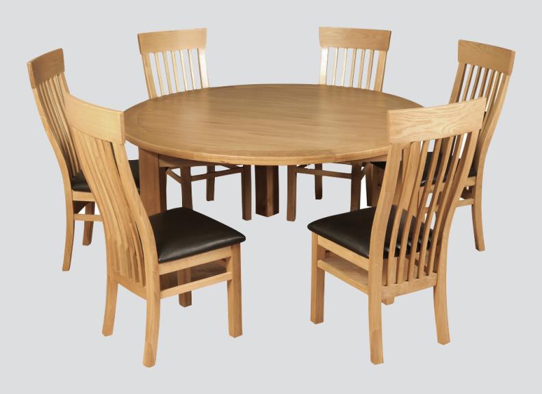 Treviso Round Dining Table W/Treviso Chairs