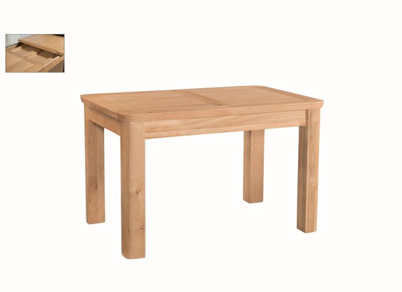 Treviso Oak 120 cm Table - closed