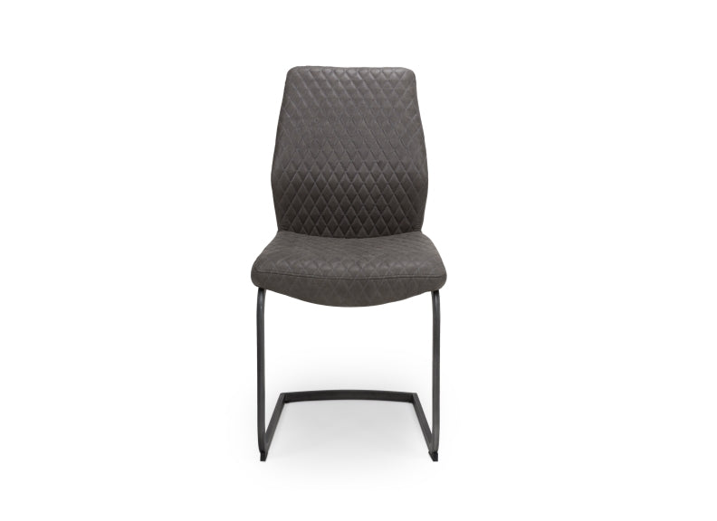 Charlie Grey Dining Chair - front