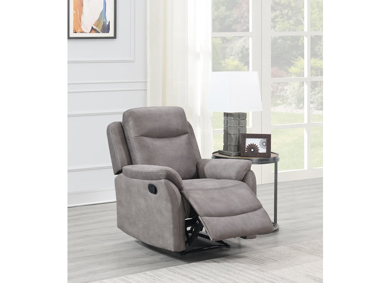 Evan Grey Reclining Armchair