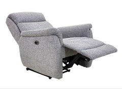 Kent Grey Fabric Lift Chair - recline