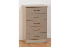 Nevada Oyster Five Drawer Chest